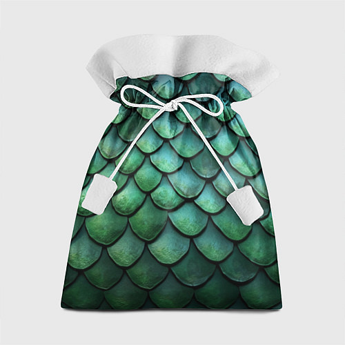 Подарочный мешок Чешуя зелёного дракона / 3D-принт – фото 1