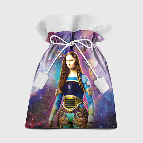 Подарочный мешок Современная девушка по имени Джоконда / 3D-принт – фото 1