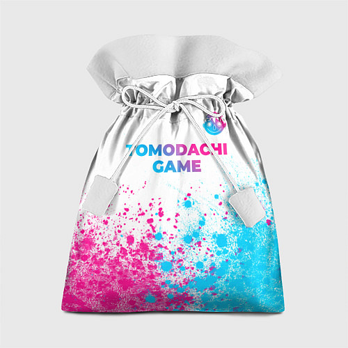 Подарочный мешок Tomodachi Game neon gradient style: символ сверху / 3D-принт – фото 1