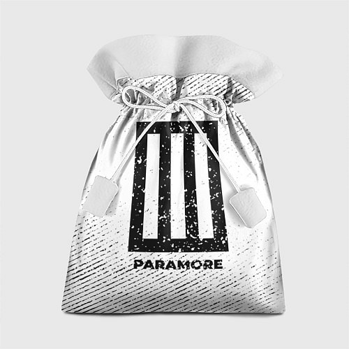 Подарочный мешок Paramore с потертостями на светлом фоне / 3D-принт – фото 1