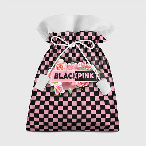 Подарочный мешок Blackpink logo roses / 3D-принт – фото 1