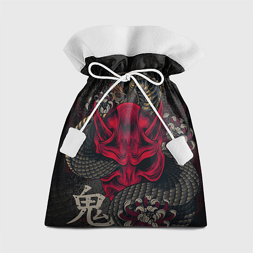 Подарочный мешок Oni mask and snake / 3D-принт – фото 1