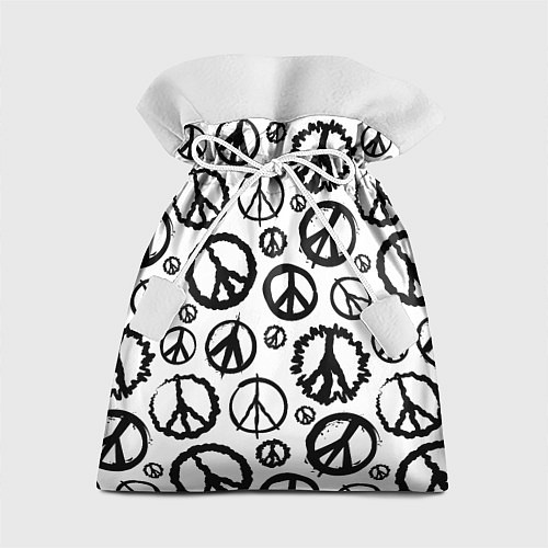 Подарочный мешок Many peace logo / 3D-принт – фото 1