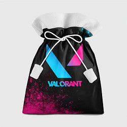 Мешок для подарков Valorant - neon gradient, цвет: 3D-принт