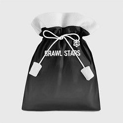 Мешок для подарков Brawl Stars glitch на темном фоне: символ сверху, цвет: 3D-принт