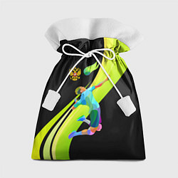Мешок для подарков Волейбол Россия, цвет: 3D-принт