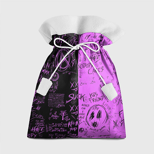 Подарочный мешок Dead inside purple black / 3D-принт – фото 1