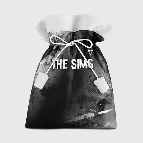 Подарочный мешок The Sims glitch на темном фоне: символ сверху / 3D-принт – фото 1