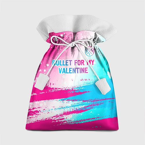 Подарочный мешок Bullet For My Valentine neon gradient style: симво / 3D-принт – фото 1