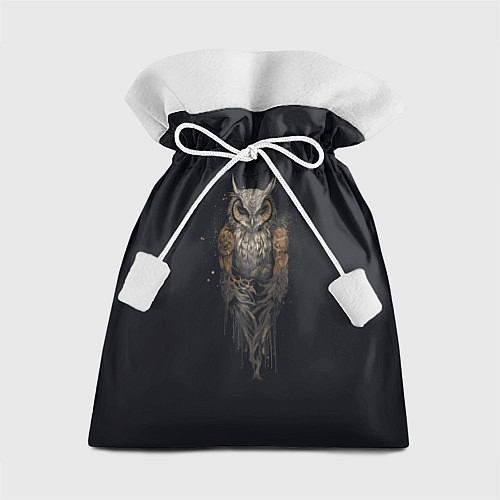 Подарочный мешок Суровая стимпанк сова / 3D-принт – фото 1