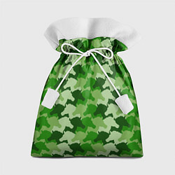 Мешок для подарков Лошади, Единороги - камуфляж, цвет: 3D-принт