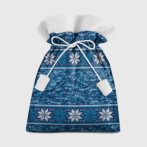 Подарочный мешок Камуфляжный свитер - алатырь / 3D-принт – фото 1