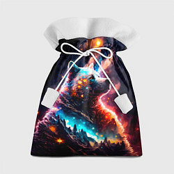 Мешок для подарков Космический звездный медведь, цвет: 3D-принт