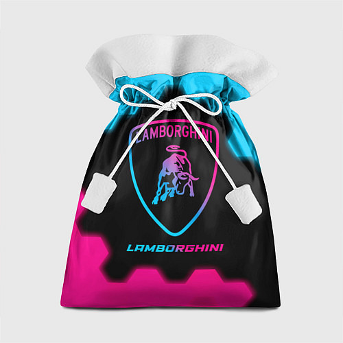 Подарочный мешок Lamborghini - neon gradient / 3D-принт – фото 1
