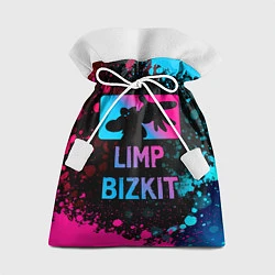 Мешок для подарков Limp Bizkit - neon gradient, цвет: 3D-принт