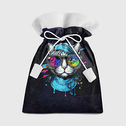 Мешок для подарков Cat color, цвет: 3D-принт