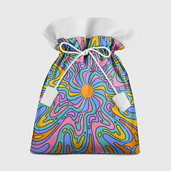 Мешок для подарков Абстрактный психоделический рисунок, цвет: 3D-принт