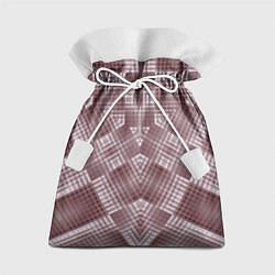 Мешок для подарков В коричневых тонах геометрический узор, цвет: 3D-принт