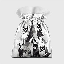Мешок для подарков Абстрактные коты, цвет: 3D-принт