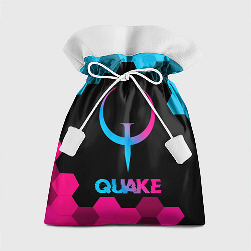 Подарочный мешок Quake - neon gradient / 3D-принт – фото 1