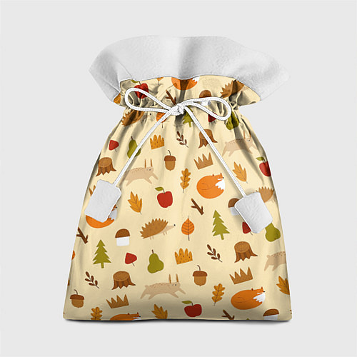 Подарочный мешок Паттерн - осень / 3D-принт – фото 1