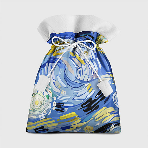 Подарочный мешок Облака в стиле Ван Гога / 3D-принт – фото 1