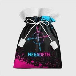 Мешок для подарков Megadeth - neon gradient, цвет: 3D-принт