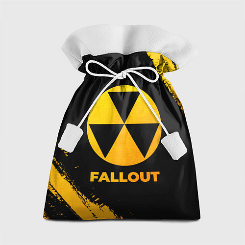 Подарочный мешок Fallout - gold gradient / 3D-принт – фото 1