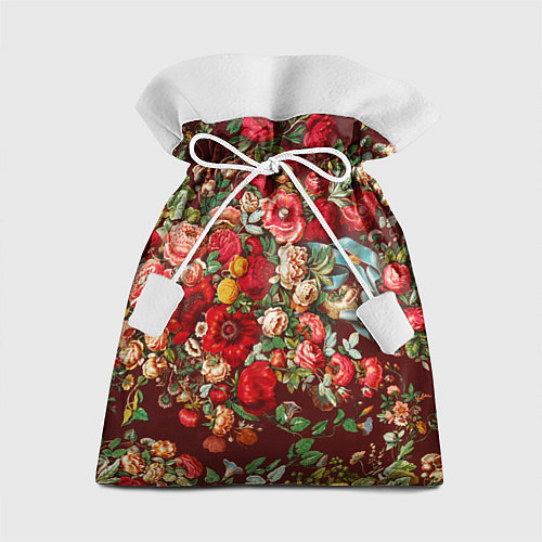 Подарочный мешок Платок цветочный узор / 3D-принт – фото 1