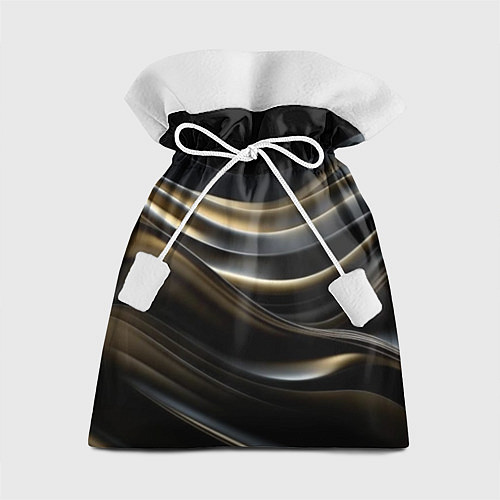 Подарочный мешок Чёрно-золотой градиент / 3D-принт – фото 1
