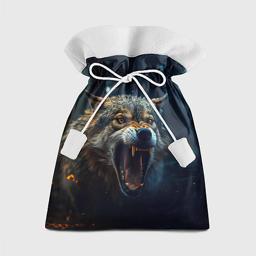 Подарочный мешок Волк рассвет / 3D-принт – фото 1