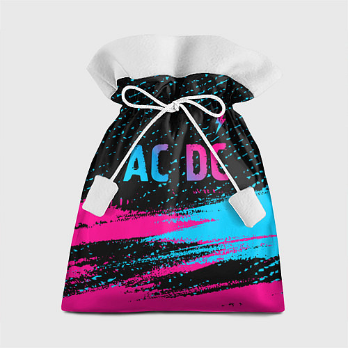 Подарочный мешок AC DC - neon gradient: символ сверху / 3D-принт – фото 1