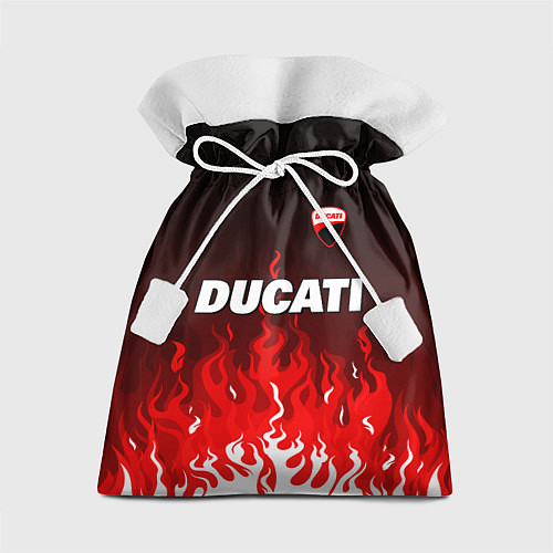 Подарочный мешок Ducati- красное пламя / 3D-принт – фото 1