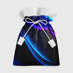 Мешок для подарков Синий градиент - нейросеть, цвет: 3D-принт