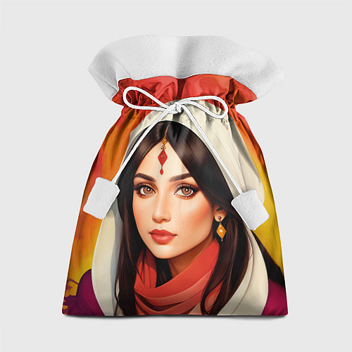 Подарочный мешок Нейросеть - индийская принцесса / 3D-принт – фото 1