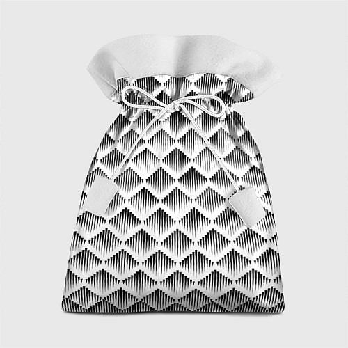 Подарочный мешок Ромбы из черных треугольников / 3D-принт – фото 1