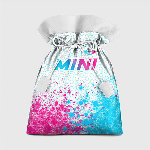 Подарочный мешок Mini neon gradient style: символ сверху / 3D-принт – фото 1