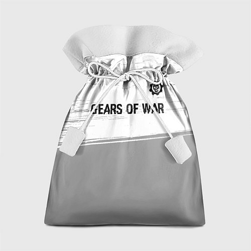 Подарочный мешок Gears of War glitch на светлом фоне: символ сверху / 3D-принт – фото 1