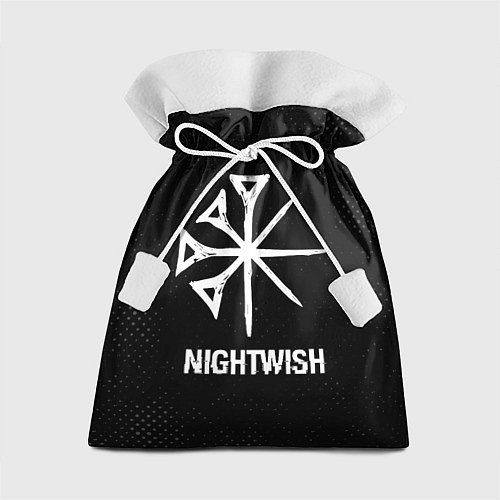 Подарочный мешок Nightwish glitch на темном фоне / 3D-принт – фото 1