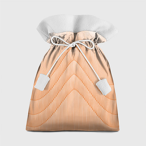 Подарочный мешок Полосатый оранжевый градиент / 3D-принт – фото 1