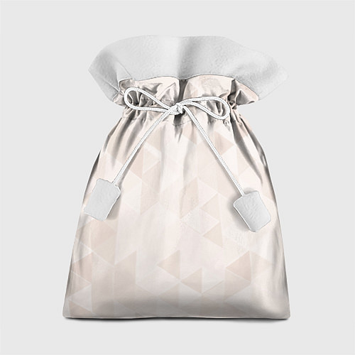 Подарочный мешок Бежевый треугольный / 3D-принт – фото 1