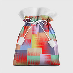 Мешок для подарков Веселая разноцветная клетка, цвет: 3D-принт