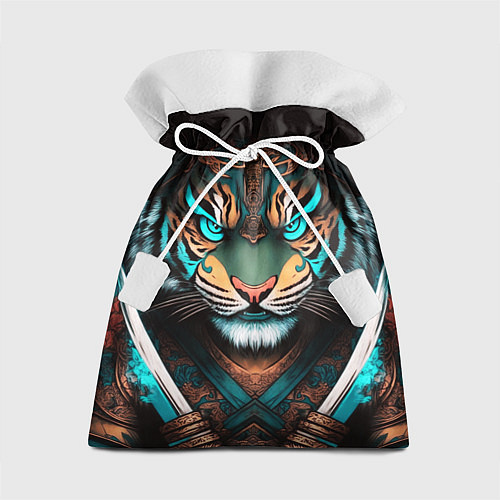 Подарочный мешок Тигр самурай / 3D-принт – фото 1