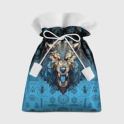Мешок для подарков Скандинавский волк Фенрир, цвет: 3D-принт