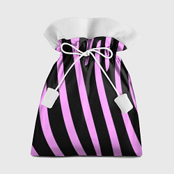 Мешок для подарков Полосы розовой зебры, цвет: 3D-принт