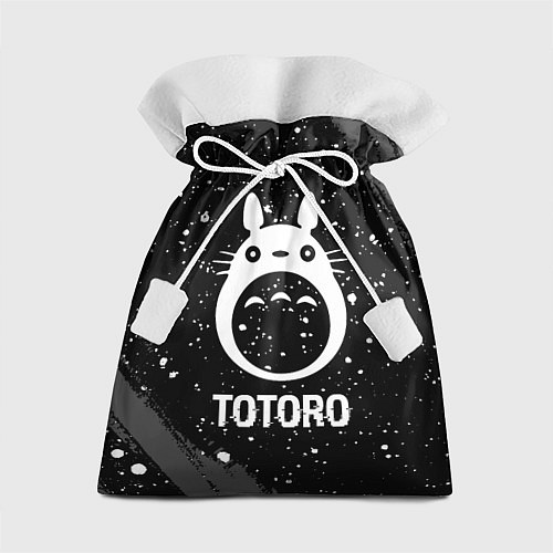 Подарочный мешок Totoro glitch на темном фоне / 3D-принт – фото 1
