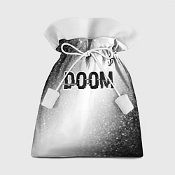 Мешок для подарков Doom glitch на светлом фоне: символ сверху, цвет: 3D-принт