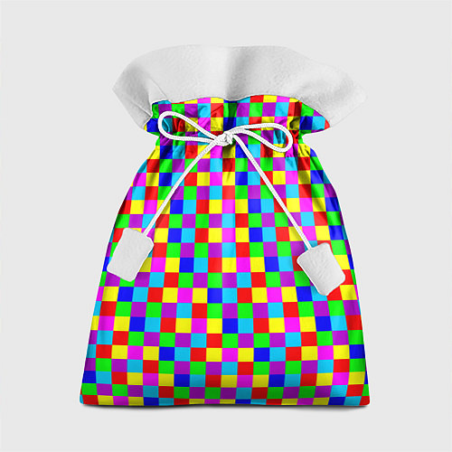 Подарочный мешок Разноцветные плитки / 3D-принт – фото 1