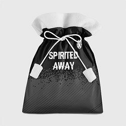 Мешок для подарков Spirited Away glitch на темном фоне: символ сверху, цвет: 3D-принт