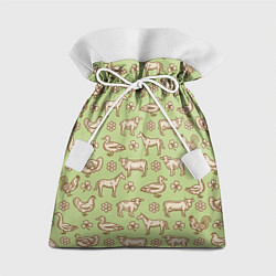 Мешок для подарков Фермерские животные, цвет: 3D-принт